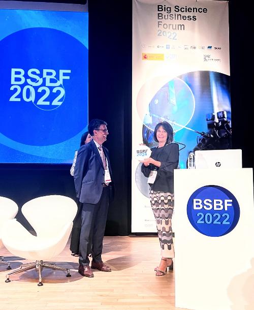 L'assessore regionale alla Ricerca Alessia Rosolen al Bsbf di Granada